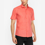 David Short Sleeve Button Up // Orange (XL)