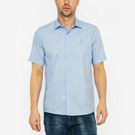 Bruce Short Sleeve Button Up // Blue (M)