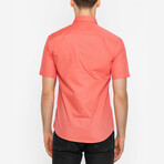 David Short Sleeve Button Up // Orange (M)