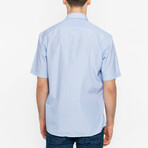 Keith Short Sleeve Button Up // Blue (2XL)