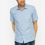 Bruce Short Sleeve Button Up // Blue (XL)