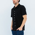 Derek Short Sleeve Button Up // Black (2XL)