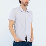 Tanner Short Sleeve Button Up // Gray (S)