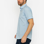 Isaac Short Sleeve Button Up // Blue (S)