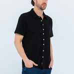 Derek Short Sleeve Button Up // Black (XL)