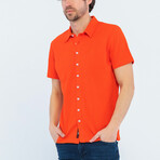 Blake Short Sleeve Button Up // Red (XL)