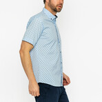 Isaac Short Sleeve Button Up // Blue (S)