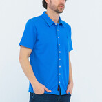 Zach Short Sleeve Button Up // Indigo (S)