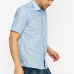 Bruce Short Sleeve Button Up // Blue (M)