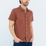 Isaiah Short Sleeve Button Up // Brown (XL)