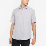 Owen Short Sleeve Button Up // Lilac (2XL)