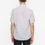 Owen Short Sleeve Button Up // Lilac (L)