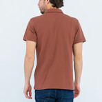 Isaiah Short Sleeve Button Up // Brown (M)