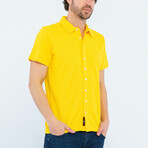 Jamison Short Sleeve Button Up // Mustard (3XL)