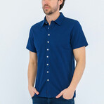 Dante Short Sleeve Button Up // Navy (M)