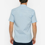 Isaac Short Sleeve Button Up // Blue (2XL)