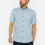 Isaac Short Sleeve Button Up // Blue (M)