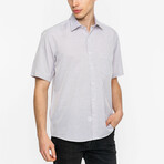 Owen Short Sleeve Button Up // Lilac (3XL)