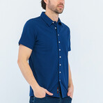 Dante Short Sleeve Button Up // Navy (2XL)