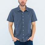 Elijah Short Sleeve Button Up // Anthracite (M)