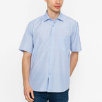 Keith Short Sleeve Button Up // Blue (S)