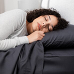 Hush Iced Sheet and Pillowcase Set - Charcoal (Twin)