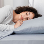 Hush Iced Sheet and Pillowcase Set - Light Blue (Twin)