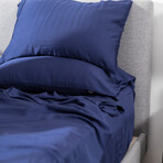 Hush Iced Sheet and Pillowcase Set - Navy (Twin)