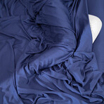 Hush Iced Sheet and Pillowcase Set - Navy (Twin)
