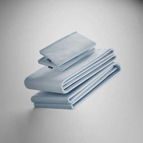 Hush Iced Sheet and Pillowcase Set - Light Blue (Twin)