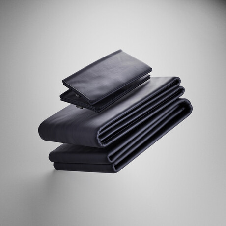 Hush Iced Sheet and Pillowcase Set - Charcoal (Twin)