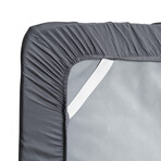 Hush Iced Sheet and Pillowcase Set - Charcoal (Twin)