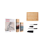 Bunka Starter Set Deluxe // 2 Knives + Cutting Board