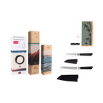 Bunka Starter Set Deluxe // 2 Knives + Sharpening Set