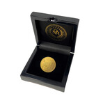 2022-M 1 Ounce Spanish Gold Doubloon // Toro (Bull) // Reverse Proof // Wood Display Box