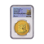 2021-M 1-Ounce Spanish Gold Doubloon // Iberian Lynx // Reverse Proof // NGC Certified PF69 First Day of Issue