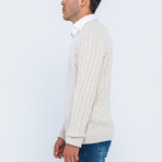 V-Neck Pullover // Linen (XL)