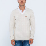 V-Neck Pullover // Linen (XL)