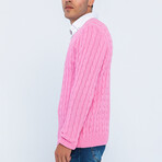 V-Neck Pullover // Pink (3XL)