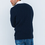 Jaden V-Neck Pullover // Ocean (2XL)