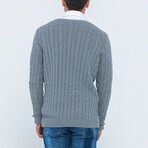 Jordan V-Neck Pullover // Medium Gray (M)