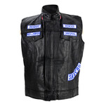 Sons of Anarchy // Cast Autographed Jax President Leather Vest