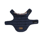 Pendleton Puffer Dog Coat // Navy (X-Small)