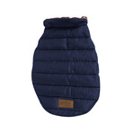 Pendleton Puffer Dog Coat // Navy (X-Small)