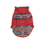 Pendleton Puffer Dog Coat // Red (X-Small)