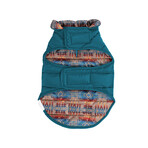 Pendleton Puffer Dog Coat // Teal (X-Small)