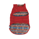 Pendleton Puffer Dog Coat // Red (X-Small)