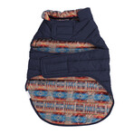 Pendleton Puffer Dog Coat // Navy (X-Small)