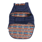 Pendleton Puffer Dog Coat // Navy (X-Small)