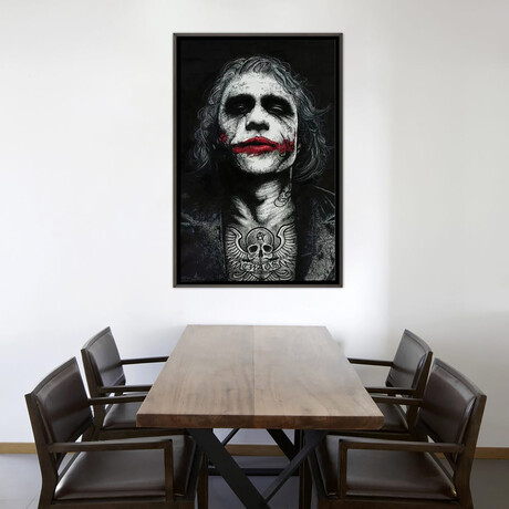 The Joker by Inked Ikons (26"H x 18"W x 0.75"D)